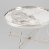 Журнальный столик Гера D80 белая керамика Stool Group ECT-280