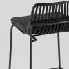 Стул барный Louran с подушкой чёрный Stool Group D-012H-75 black