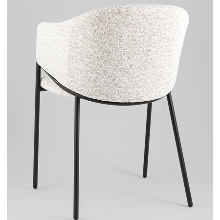 Стул Carmel бело-серый Stool Group DC-3091 WZ6002-11 black legs