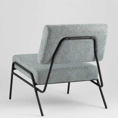Кресло Теллинг шенилл серо-синий Stool Group LV-116-M77-01