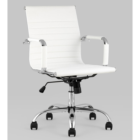 Кресло офисное TopChairs City белый Stool Group D-101 white