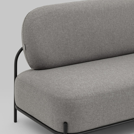 Диван Стоун рогожка серый Stool Group vd-dv-stone-f21