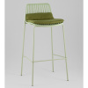 Стул барный Louran с подушкой зелёный Stool Group D-012H-75 green