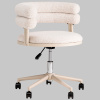Стул офисный Ponty светло-серый серые ножки Stool Group Bebe Office Chair OTE-CL 113 beig.l