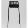 Стул барный Louran с подушкой чёрный Stool Group D-012H-75 black