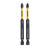 Биты ударные Ph2 85 мм (2 шт) Impact Torsion DeWalt DT70567T-QZ
