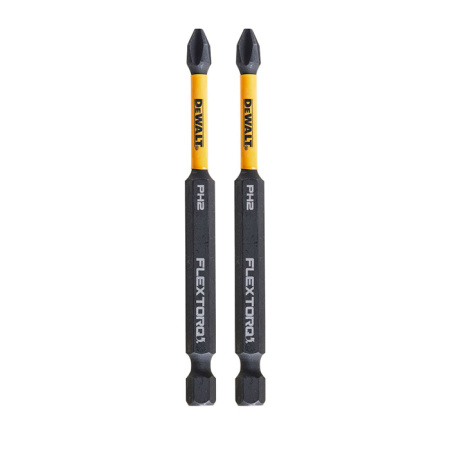 Биты ударные Ph2 85 мм (2 шт) Impact Torsion DeWalt DT70567T-QZ