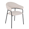 Комплект стульев Leya кремовый (2 шт) Stool Group DX-2548 MOHAIR-103 X2
