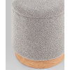 Пуф с ящиком Холли S букле серый Stool Group 21B810BCB-M BCB-10
