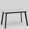 Стол Batu New 120-160 D80 Ароза светлая подстолье черное Stool Group AV 1209/1-1200/800-U701-9005