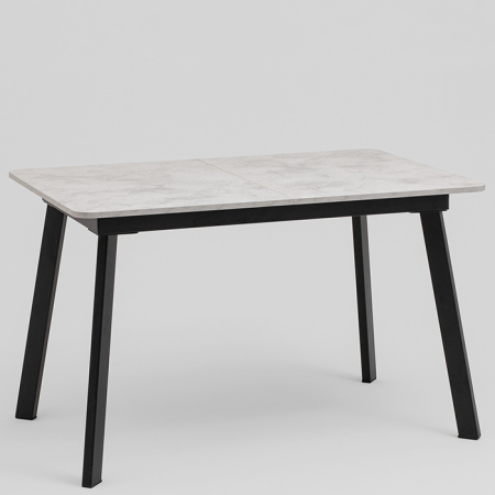 Стол Batu New 120-160 D80 Ароза светлая подстолье черное Stool Group AV 1209/1-1200/800-U701-9005