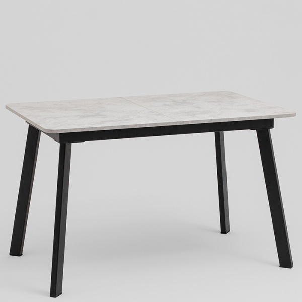 Стол Batu New 120-160 D80 Ароза светлая подстолье черное Stool Group AV 1209/1-1200/800-U701-9005