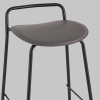Стул барный Mantis экокожа тёмно-серый Stool Group 9083T dark grey