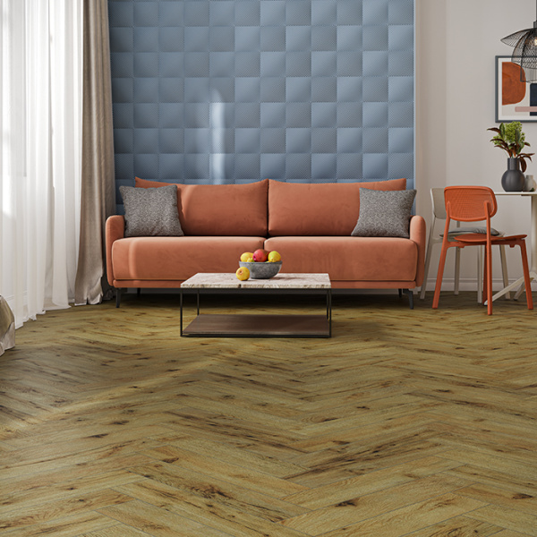 Ламинат Дуб Скай Herringbone Elegant Norland LF303-14