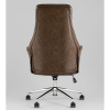 Кресло офисное TopChairs Neoma коричневый экокожа Stool Group YF-0515 FH-65 brown retro