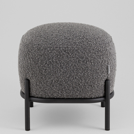 Пуф Стоун букле тёмно-серый Stool Group vd-pf-stone-tr-dg