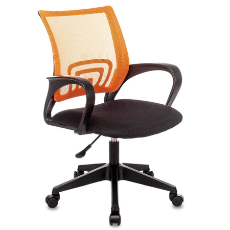 Кресло офисное TopChairs оранжевый/чёрный Stool Group ST-BASIC/OR/TW-11