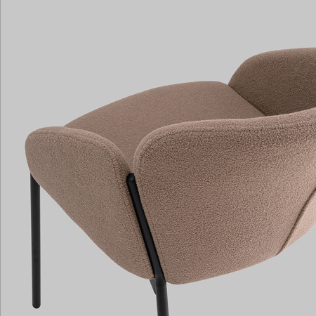 Стул Melia светло-коричневый Stool Group DC-3090 KD 3018-3 black legs