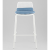 Стул барный Louran с подушкой белый Stool Group D-012H-75 white