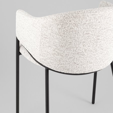 Стул Carmel бело-серый Stool Group DC-3091 WZ6002-11 black legs