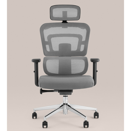 Кресло офисное TopChairs Techno серый Stool Group WH-A222 grey