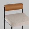 Стул барный Балла бежевый с коричневой экокожей Stool Group FDC9939 sDC6095-4+b270-28