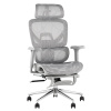 Кресло офисное TopChairs Vertus серая сетка Stool Group ZR-24FZ77
