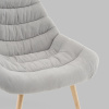 Кресло Олби Страйпс светло-серый Stool Group QH-2805K 263-6 light grey