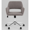 Стул офисный Ross рогожка темно-серый Stool Group Ross CHROME 50-22