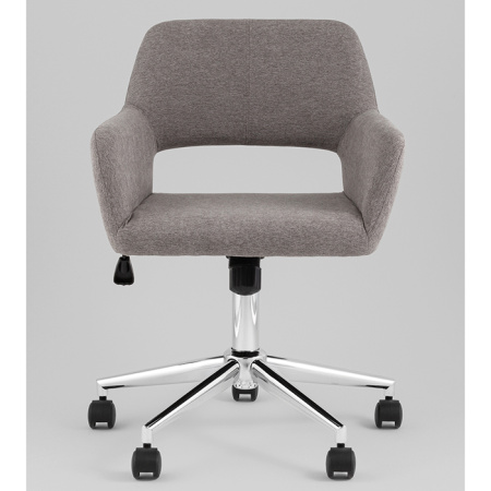 Стул офисный Ross рогожка темно-серый Stool Group Ross CHROME 50-22