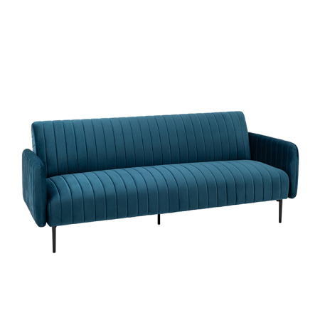 Диван прямой Дрезден велюр синий Stool Group vd-drezden-b29