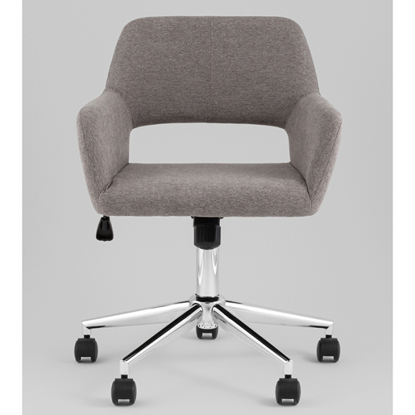 Стул офисный Ross рогожка темно-серый Stool Group Ross CHROME 50-22