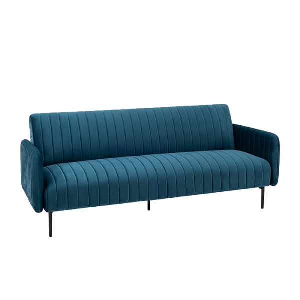 Диван прямой Дрезден велюр синий Stool Group vd-drezden-b29
