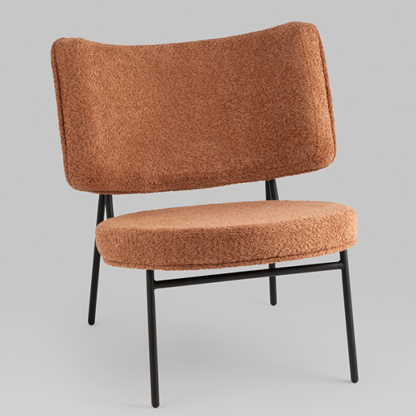 Кресло District Lounge букле терракотовый Stool Group LV-101-S493-01