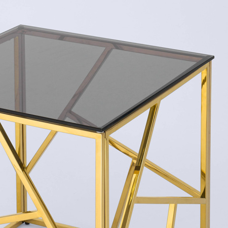 Журнальный столик D55 Арт Деко стекло Stool Group EET-015-TG-SK