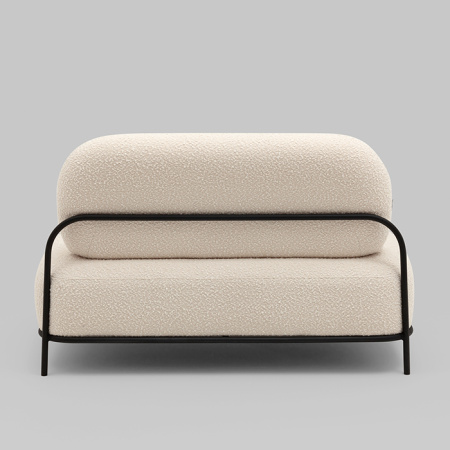 Диван Стоун букле молочный Stool Group vd-dv-stone-tr-milk
