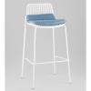 Стул барный Louran с подушкой белый Stool Group D-012H-75 white