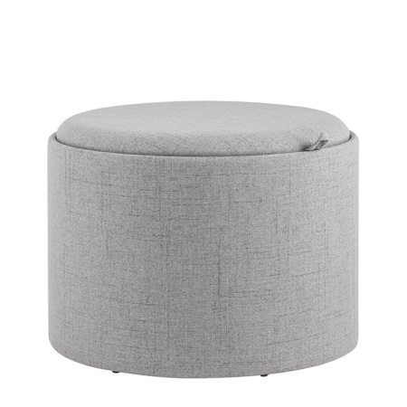 Пуф с ящиком Хюгге L рогожка серый Stool Group 19B260LL Y13-8