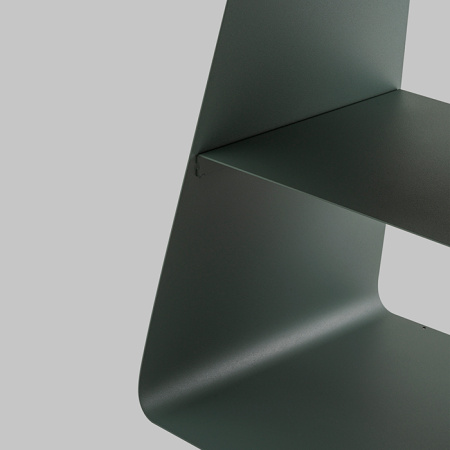 Журнальный столик Leyre металл зелёный Stool Group MT-123S DB-022