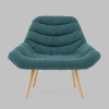 Кресло Олби Страйпс тёмно-бирюзовый Stool Group QH-2805K 263-8 green