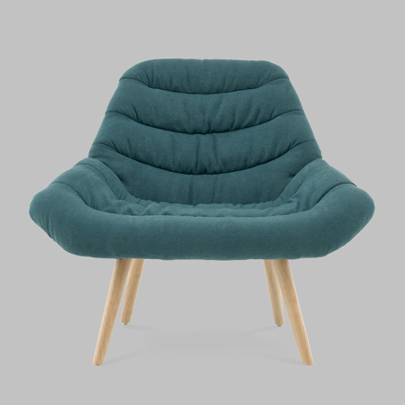 Кресло Олби Страйпс тёмно-бирюзовый Stool Group QH-2805K 263-8 green