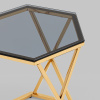 Журнальный столик Круз 48х42 стекло Stool Group EET-187-TG