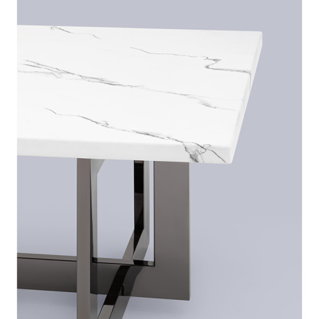 Журнальный столик Нэйтан 122х61 белый мрамор Stool Group ECT-0106-GM