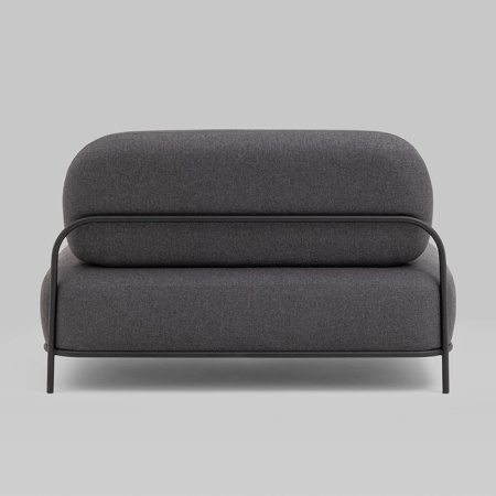 Диван Стоун рогожка тёмно-серый Stool Group vd-dv-stone-f68