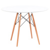 Стол круглый Eames DSW New D100 белый Stool Group T001-100