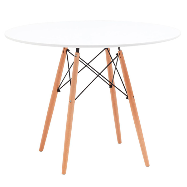 Стол круглый Eames DSW New D100 белый Stool Group T001-100