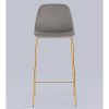 Стул барный Валенсия велюр серый Stool Group OS-001B HLR-18 gl