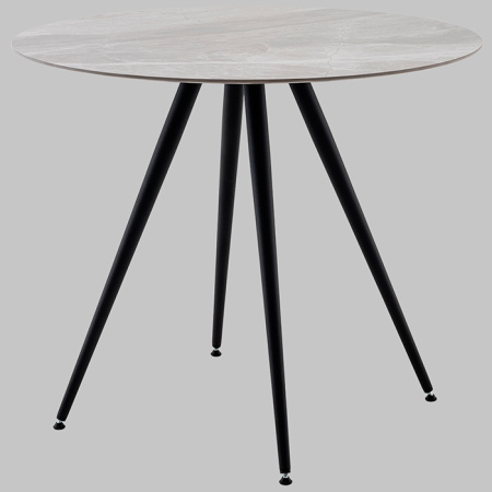 Стол Ники круглый керамика Italian light grey D90 Stool Group vd-niki-ilg-900