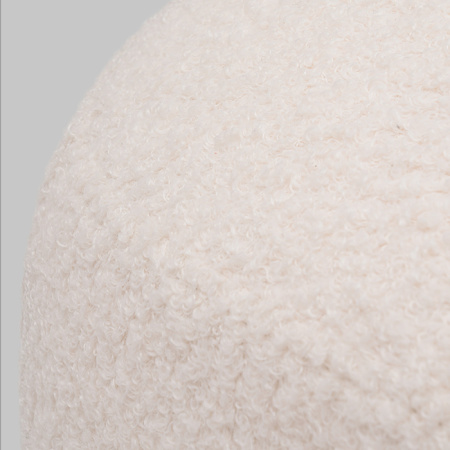 Пуф Стоун букле Fluffy молочный Stool Group vd-pf-stone-fl-milk