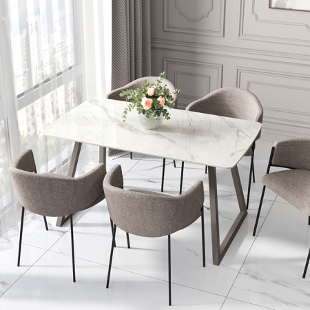 Стул Carmel серый Stool Group DC-3091 3014-17 black legs